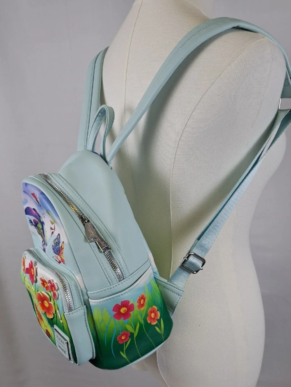 Loungefly x Pixar A Bug’s Life Mini Backpack Earth Day Colorful Floral Kidcore